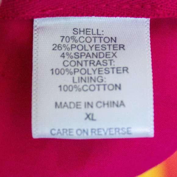 New York & Company Hot Pink Tie Front Blouse sz xl - Picture 3 of 5